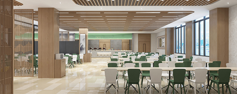 1-21052QA040536 企业员工餐厅装建成效图