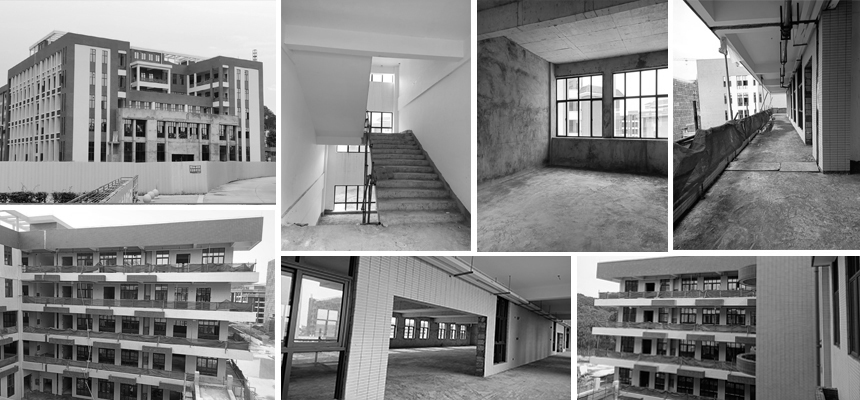 施工装建前实景图