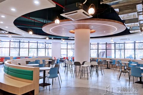 汉中大学食堂装建实景图